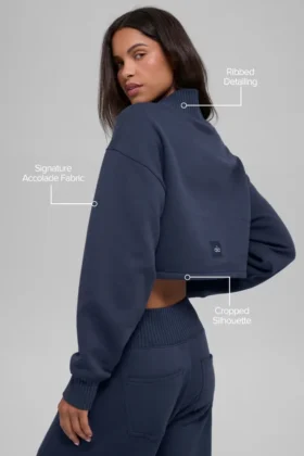 Cropped Serenity Coverup – Navy