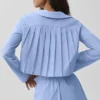 Cropped Unmatched Long Sleeve - Light Provence Blue