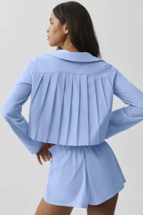 Cropped Unmatched Long Sleeve – Light Provence Blue