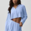 Cropped Unmatched Long Sleeve - Light Provence Blue