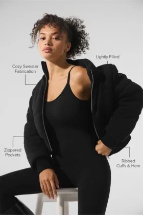 Darling Sweater Puffer – Black