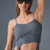 Denim Knit Garter Tank - Steel Grey/Anthracite