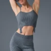Denim Knit Garter Tank - Steel Grey/Anthracite
