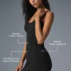 Denim Knit Mini Dress - Black/Anthracite