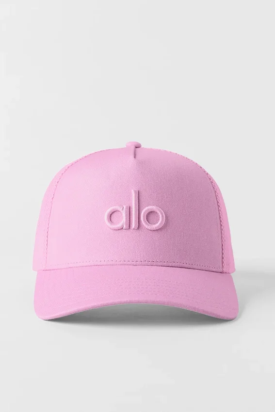 District Trucker Hat - Candy Heart Pink