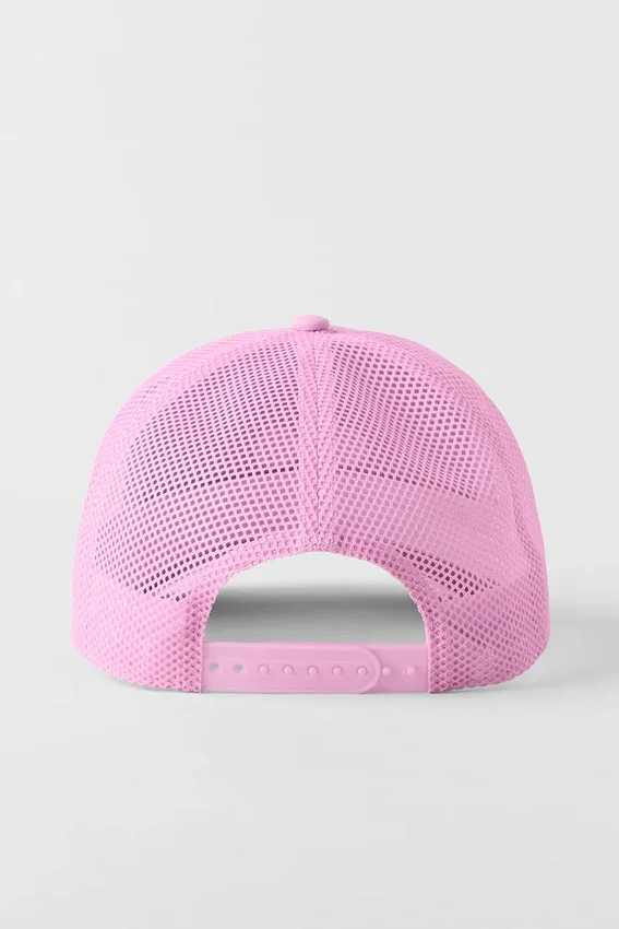District Trucker Hat - Candy Heart Pink