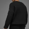 Domain Rib Knit Crew Sweater - Black