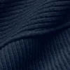 Domain Shift Rib Knit 1/4 Zip Sweater - Navy
