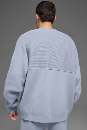 Domain Shift Rib Knit Sweater Crew – Winter Frost