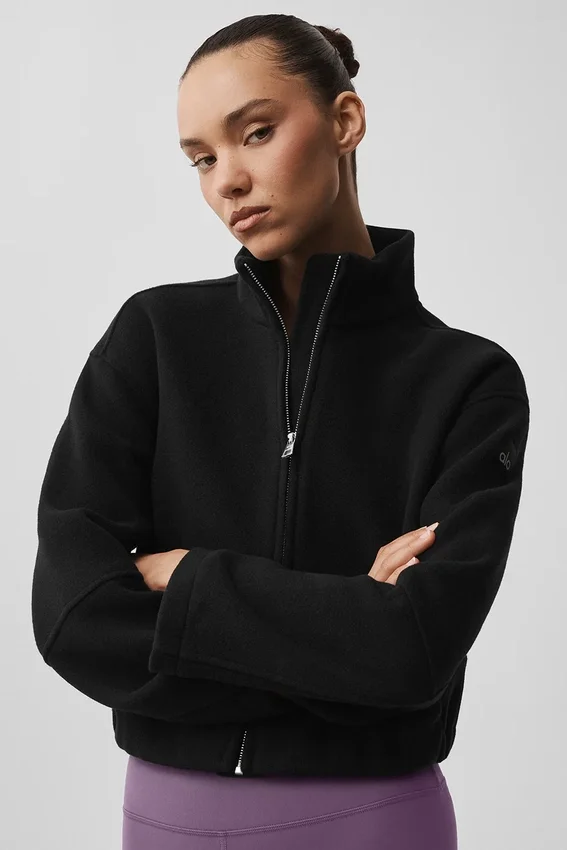 Double Face Wool City Girl Jacket - Black