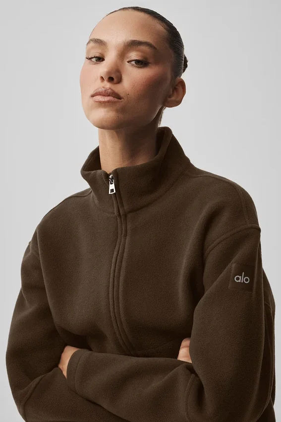 Double Face Wool City Girl Jacket - Espresso
