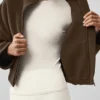 Double Face Wool City Girl Jacket - Espresso