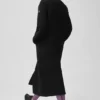 Double Face Wool City Girl Long Coat - Black