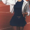 Double or Nothing Tennis Skirt - Navy