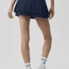 Double or Nothing Tennis Skirt - Navy