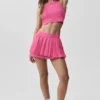 Double or Nothing Tennis Skirt - Paradise Pink
