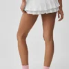 Double or Nothing Tennis Skirt - White