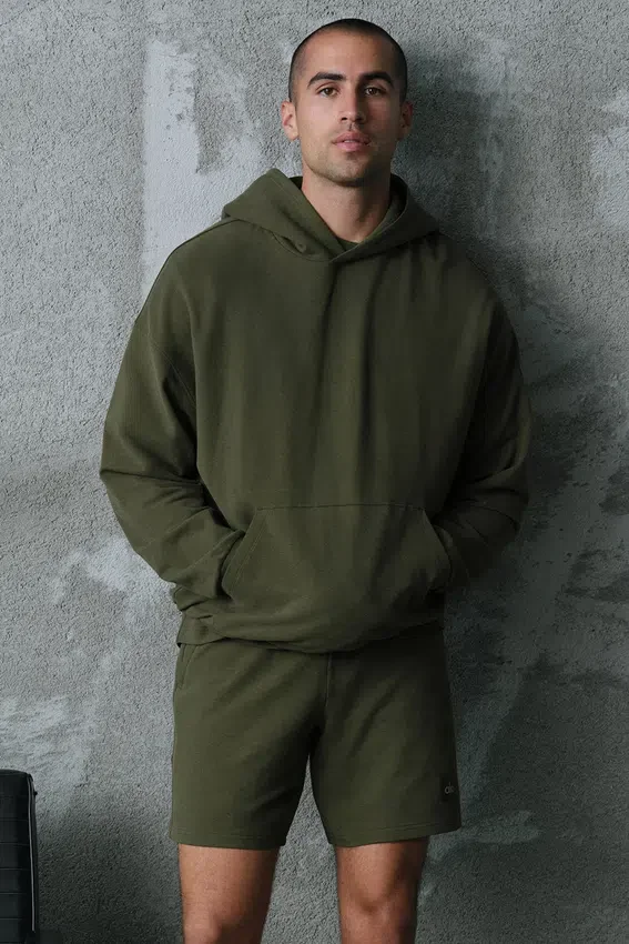 Double Take Hoodie - Green Olive
