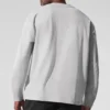 Double Take Long Sleeve Crew - Athletic Heather Grey