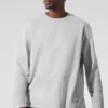 Double Take Long Sleeve Crew - Athletic Heather Grey