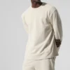 Double Take Long Sleeve Crew - Bone