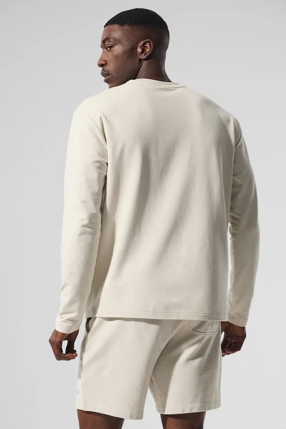 Double Take Long Sleeve Crew - Bone