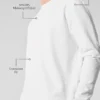 Double Take Long Sleeve Crew - White