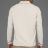 Double Take Long Sleeve Polo - Bone