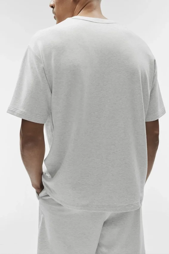 Double Take Short Sleeve - White Heather