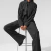 Dreamscape Button Down Long Sleeve - Black