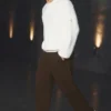 Edition Sueded Straight Leg Pant - Espresso