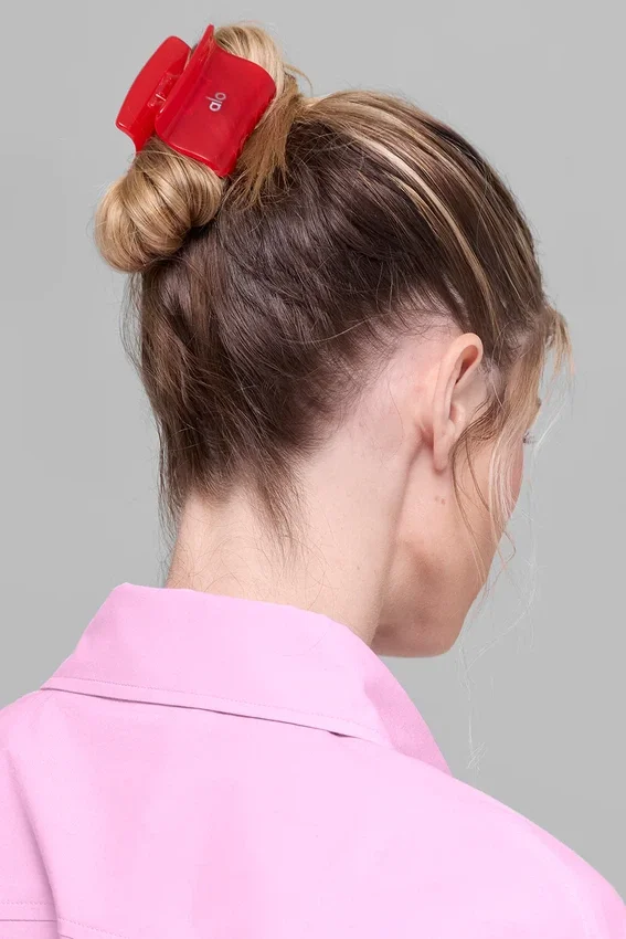 Effortless Claw Clip (2-Pack) - Candy Heart Pink/Bright Red