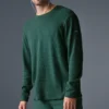 Elevate Waffle Long Sleeve Crew - Winter Ivy