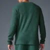 Elevate Waffle Long Sleeve Crew - Winter Ivy