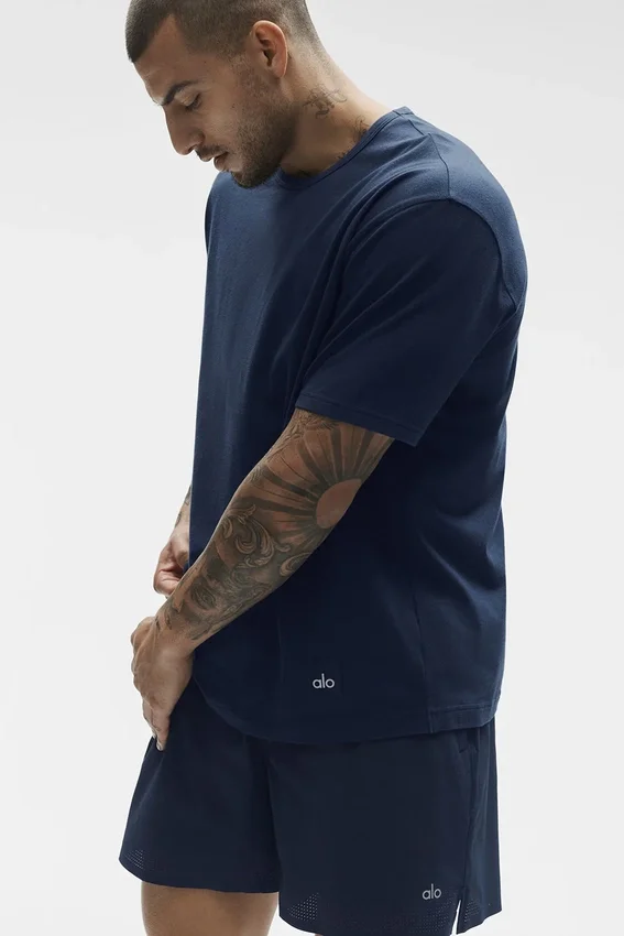 Essential Short Sleeve Street Tee - Navy