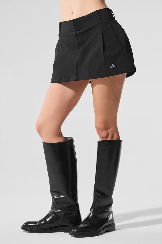 Fan Club Mini Skirt - Black