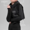 Fast Lane Puffer Vest - Black