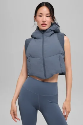 Fast Lane Puffer Vest – Bluestone