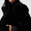 Faux Fur Foxy Jacket - Black