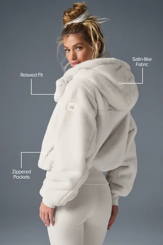 Faux Fur Foxy Jacket - Ivory