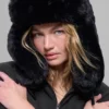 Faux Fur Starstruck Hat - Black