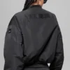 Faux Fur Urbanite Bomber - Black/Ivory