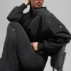Faux Fur Urbanite Bomber - Black/Ivory