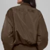 Faux Fur Urbanite Bomber - Espresso/Ivory