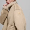 Faux Shearling Grand Jacket - Woodland Tan