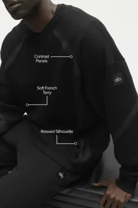 Field Crew Neck Sweatshirt – Black