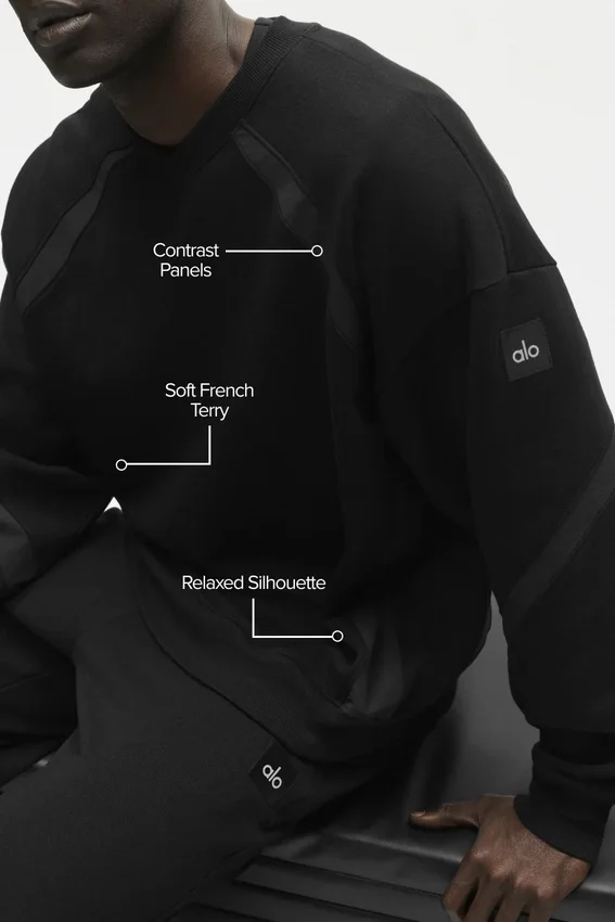 Field Crew Neck Sweatshirt - Black