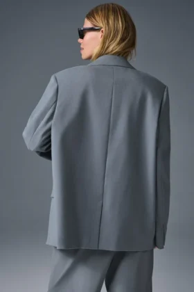 First-Class Blazer – Steel Grey