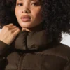 Foxy Puffer Jacket - Espresso