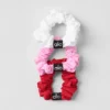 Fresh Mini Scrunchie 3-Pack - Bold Red/Sweet Pink/White